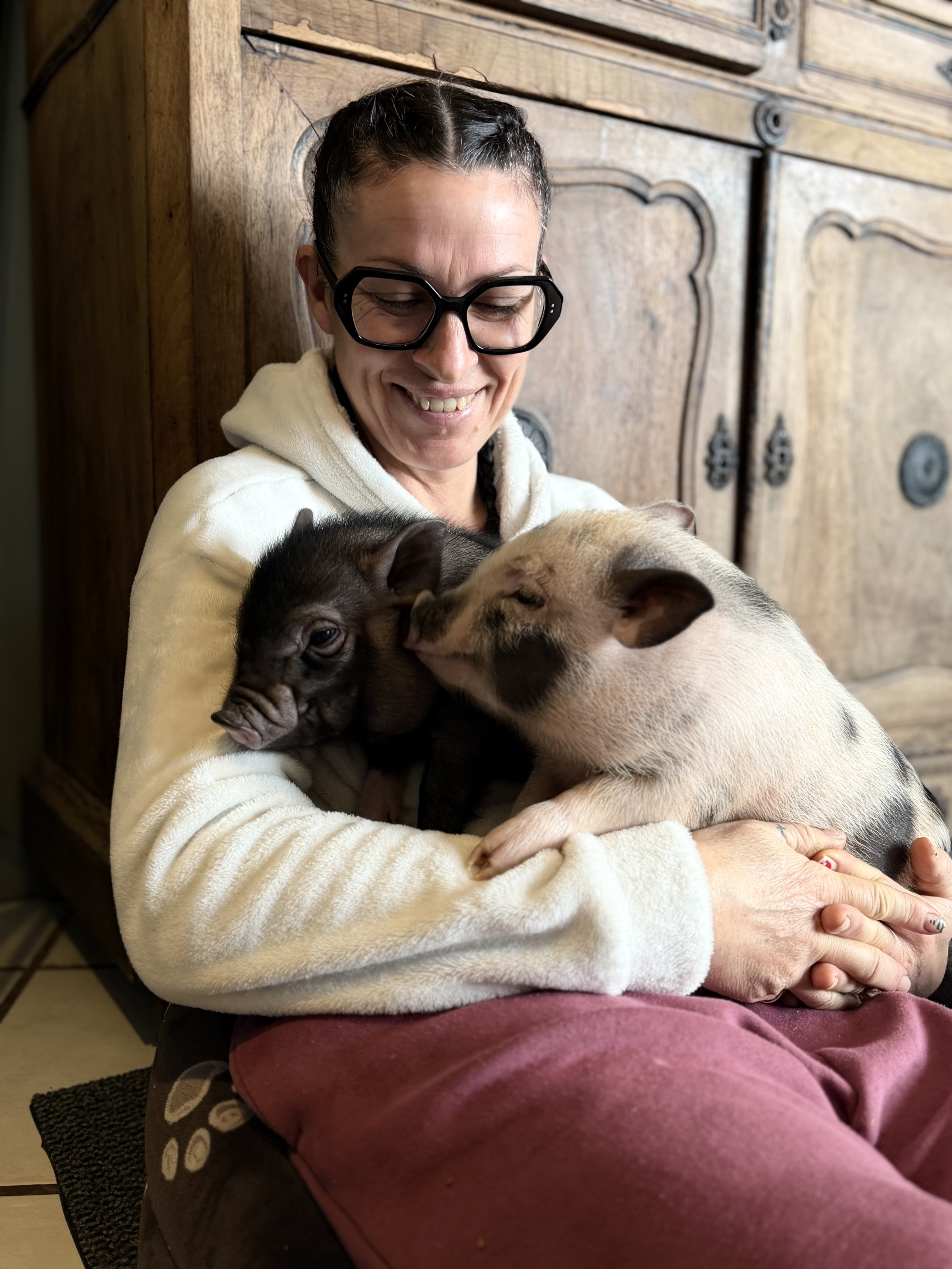 Portrait de Sabrina, zoothérapeute, à la ferme des Grands Pids